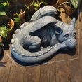 thumbnail image 5 of 22" L Large Sleeping Dragon Garden Outdoor Statue Mythical Decor for Lawn Yard Patio Pond Porch Deck Baby Sleeping Dragon Ornament Housewarming Birthday Presents for Friends Family, 5 of 7