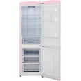 thumbnail image 3 of iio IRR2 12 cu. ft. Retro Refrigerator Full Size Fridge for Bedroom Bottom Freezer Chrome Handle, Frost Free, LED Multiflow 360° Dorm RV Office Beverage Quiet Compressor, Deep crisper drawer Pink, 3 of 5