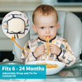 thumbnail image 4 of Baberos Baby Noah de manga larga impermeables de 6 a 24 m, paquete de 3 unidades, 4 of 6