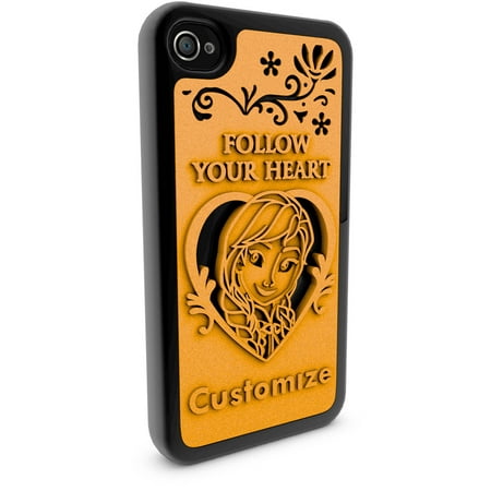 Apple iPhone 4 and 4S 3D Printed Custom Phone Case - Disney Frozen - Anna