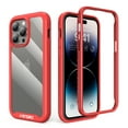 thumbnail image 2 of Elegant Choise for iPhone 14 Plus Case with Built-in Back Protector Shockproof Phone Cover, Red, 2 of 6