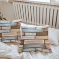 thumbnail image 6 of Throw Pillow Covers 16x16 Inch Set of 2, Brown Pink Vintage Waterproof Outdoor Pillow Covers, Retro Farmhouse Elegant Pastoral Decorative Cushion Pillowcases for Couch, Sofa, Bed, Garden, Patio, 6 of 9