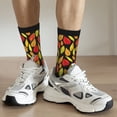 thumbnail image 6 of KLL Autumn With Leaves Print Cool Socks Men's Women's Crew Socks Funny Crazy Novelty Stockings, 6 of 6