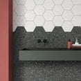 thumbnail image 5 of Industry Tile 8x10 Hexagon Spark Gray Porcelain Tile (1 Box, 9.9 Sq. Ft.), 5 of 6