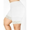 thumbnail image 3 of Loalirando Women Plus Size Lace Safety Pants Mid Wast Elastic Trunks, 3 of 6