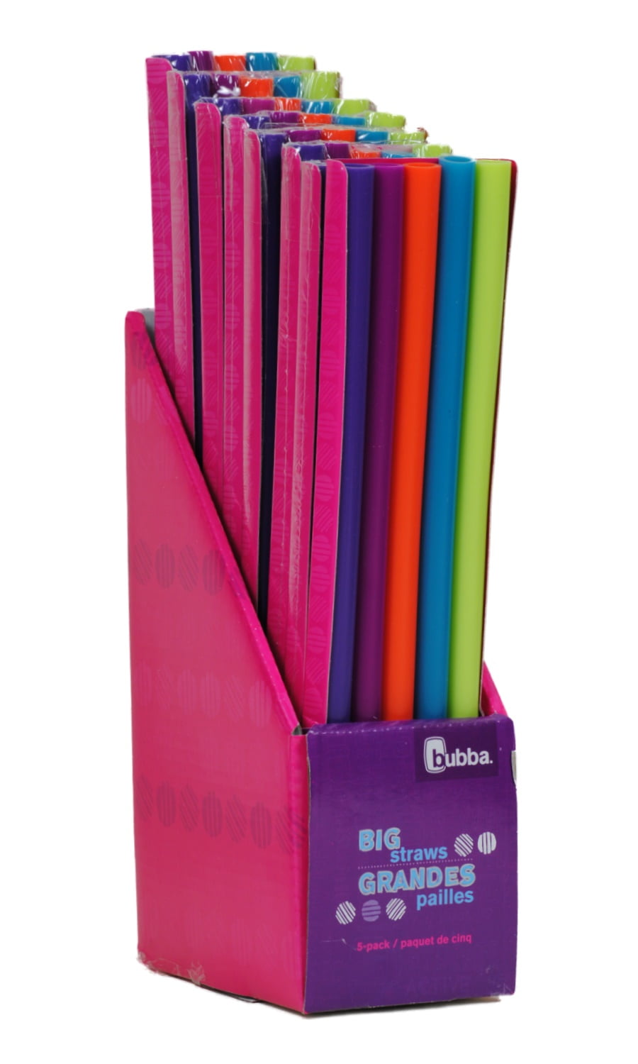 bubba big straws 40ct of reusable straws (assorted bold colors) 8 Pack