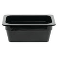 thumbnail image 3 of HUBERT Cold Food Pan 1/4 Size Black Melamine - 6 3/8"L x 10 7/8"W x 4"H, 3 of 5