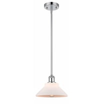 516-1S-PC-G131-Innovations Lighting-Orwell - 1 Light Stem Hung Mini Pendant In Industrial Style-8 Inches Tall and 8.38 Inches Wide-Polished Chrome
