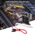 thumbnail image 3 of 2X PCIE Una 5 Puertos SATA III 6 Gbps SATA Tarjeta de Expansión del Controlador Tarjeta Adaptadora, 3 of 8