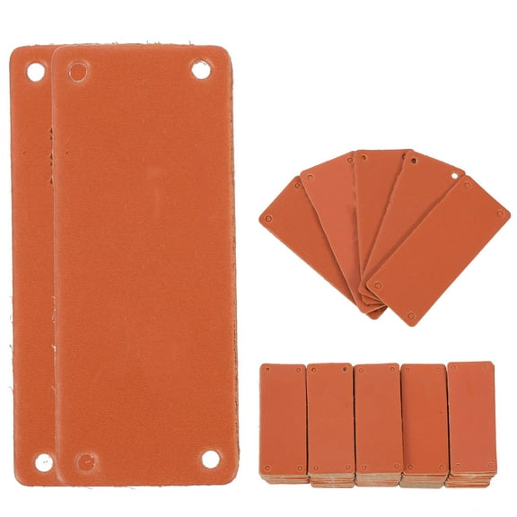 NUOLUX 100Pcs Leather Clothing Labels for Custom Name Tags and Diy Accessories for Clothing