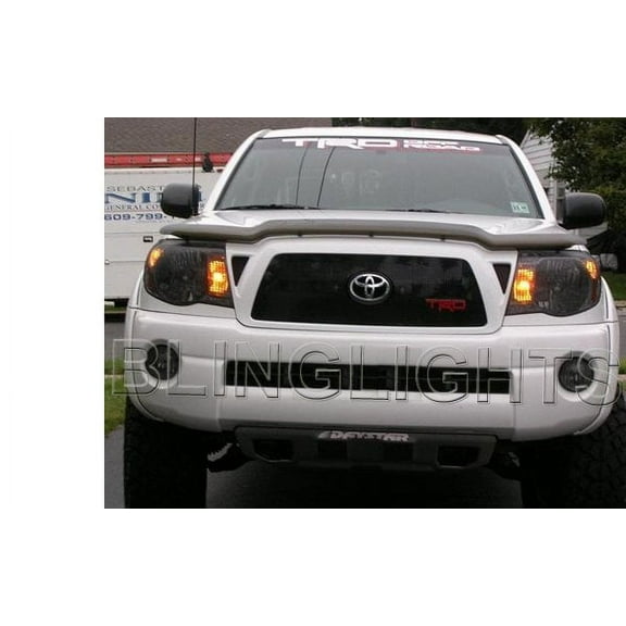For Toyota Tacoma Tinted Smoked Headlamp Headlight Overlays Film Protection
