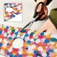 thumbnail image 6 of Yayeee Faucet Mat for Kitchen Sink 14.7" Diatomite Long Splash Guard Pad, White Colorful Circles, 6 of 7