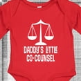 thumbnail image 4 of Inktastic Lawyer Daddys Little Co Counsel Boys or Girls Long Sleeve Baby Bodysuit, 4 of 5