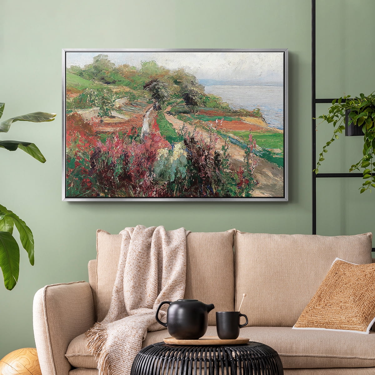 Vintage Landscape-CCXXXIX By Wexford Home Framed in Silver Wood Gallery Wrapped Canvas 17 in. x 25 in.