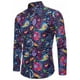 thumbnail image 1 of Camisas para hombre Camisas de moda para hombre Camisas hawaianas de manga larga Blusas de playa con flores Ropa para hombre Camisas para hombre Blusas Voion para hombre, 1 of 6