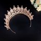 thumbnail image 2 of 1 unid chica encantadora corona novia tiara tocado banquete de rhinestone corona tocado, 2 of 6