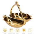 thumbnail image 3 of Cisne Plato De Fruta Pequeño Plato De Caramelo Pequeño De Gama Alta Creativo Plato De Metal De Dos Divisiones Adecuado Para Colocar Toallas Joyas Botellas De Perfume Cepillos Para El Cabello Noticed HA020431-00, 3 of 7