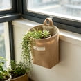 thumbnail image 5 of Small Cotton Linen Hanging Storage Basket, Washable Wall Mounted Organizer Bag, Practical Container for Kitchen, Bathroom and Household Sundries Arrangement, 5 of 7