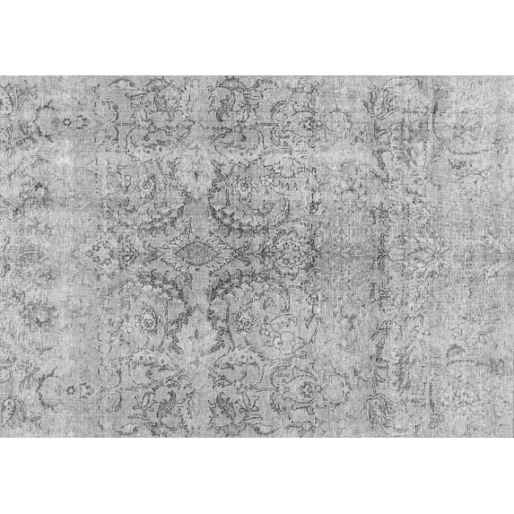 Ahgly Company Indoor Rectangle Persian Gray Bohemian Area Rugs, 7' x 9'