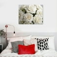 thumbnail image 4 of ONETECH  White Rose Canvas Wall Art Modern Abstract Flowers Pictures Prints Minimalist Art Home Decor for Living Room Bedroom Bathroom Decoration Gifts Ready to Hang,, 4 of 4