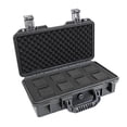 thumbnail image 1 of lionlar Portable Watch Case Shockproof Bracket Storage Box Collection Gift with Carrying C Black with 8, 1 of 9