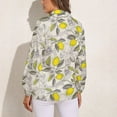 thumbnail image 2 of Lemon Pattern Long Sleeve Blouse Woman Streetwear Casual Shirts Summer Oversize Woman Streetwear Clothing Birthday Present, 2 of 7