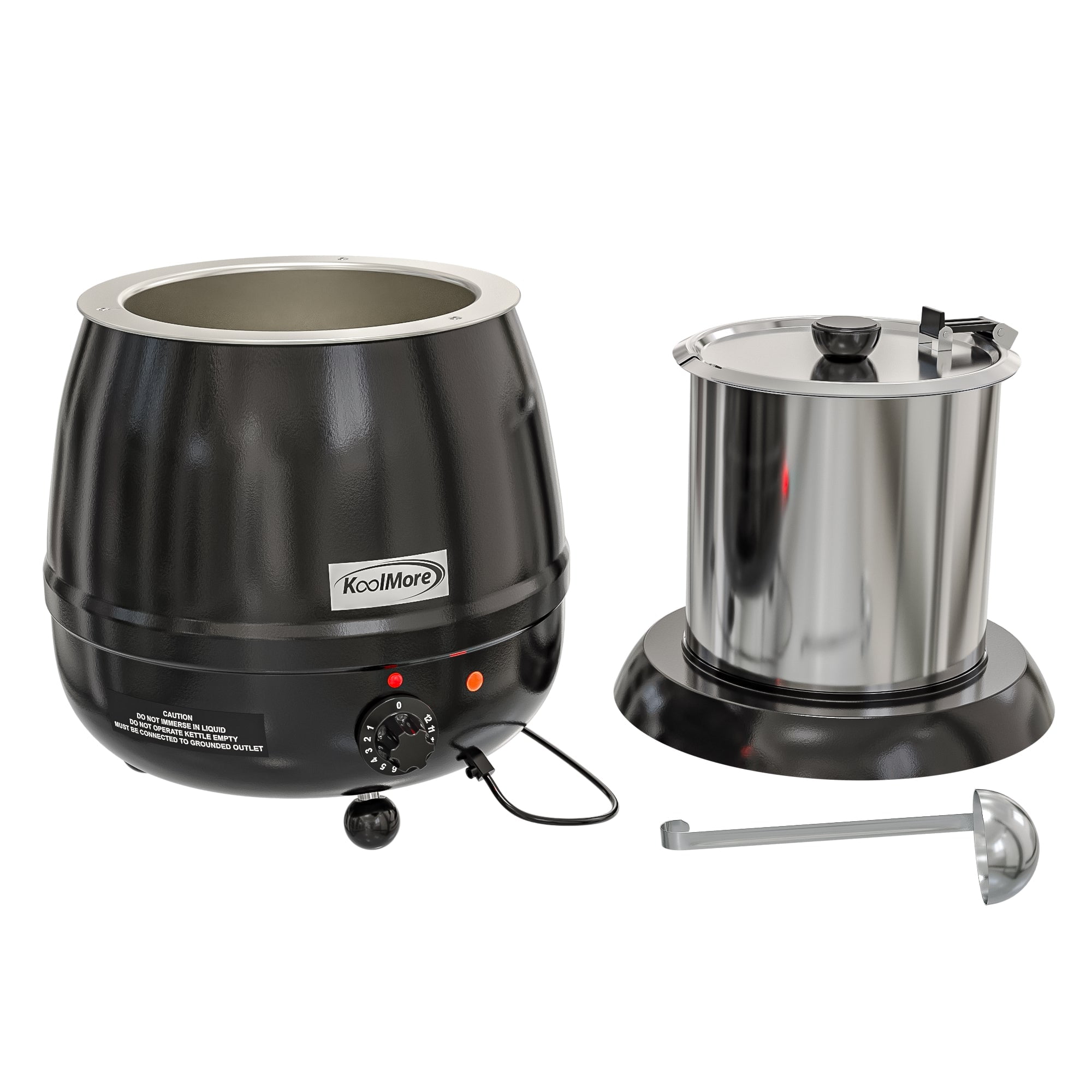 Hakka Soup Warmers Commercial, Soup Kettle Great For Use In Restaurants and  Events, 11Quarts,120v, 600w, Black