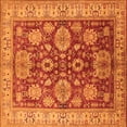 thumbnail image 1 of Ahgly Company Indoor Square Oriental Orange Industrial Area Rugs, 8' Square, 1 of 4
