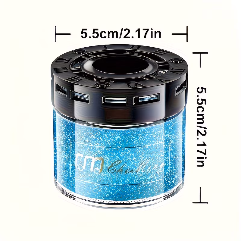 thumbnail image 4 of Powmok 2PCS Solid Car Air Freshener with Long-Lasting Fragrance (Blue Bell & Osmanthus), Odor Neutralizer for Car Cup Holder, Center Console, Home, Bedroom & Small Spaces, 4 of 6