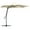 Cream White, variant on Outsunny 10' Cantilever Patio Umbrella Offset Parasol with Base, Cream