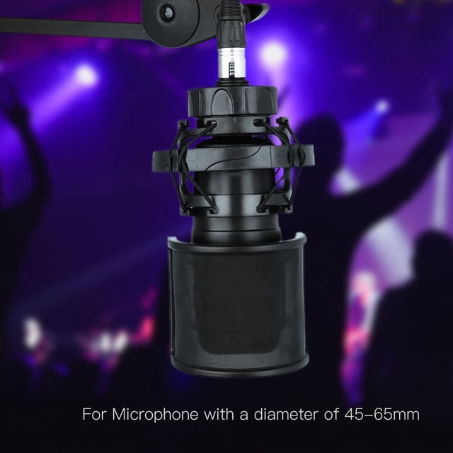 Filtro para micrófono máscara protectora de micrófono negra de mano para accesorios de micrófono de estudio transmisión de grabación vocal ANGGREK Otros