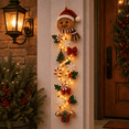 thumbnail image 5 of Glowing Christmas Door Hanger,LED Light Up Gingerbread Man Christmas Ornament, Spiral Cascading Hanging Decor for Front Door, Mantel, Window, Christmas Party Supplies, 5 of 8