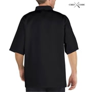 2-PACK Chef Code Basic Short Sleeve Chef Coat with Pearl Buttons, Chef Jacket CC124