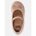 thumbnail image 4 of Wonder Nation Baby Girls Bow Ballet Dress Shoes, 4 of 6