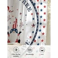 thumbnail image 6 of Sheer Curtains 72 inches Long, Land of Free Gnomes Balloons on Pentagram Background Light Filtering Sheer Window Curtains Rod Pocket Voile Drapes for Bedroom Living Room, 52"W x 72"L 2 Panels, 6 of 7