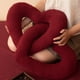 thumbnail image 4 of Almohada con nudo en forma de corazón, osito rojo, para boda, para muñecas, dormitorio, sofá, decorativa., 4 of 6
