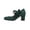 Dark Green, variant on Womens Mary Janes 1920S Vintage Lace Up Bridal Shoes Slip On Comfortable Closed Toe Dress Shoe Chunky Heel Pumps Wedding Shoes Beige 8 Wide