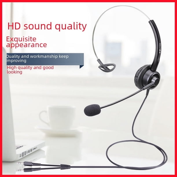 Auriculares telefónicos Auriculares de servicio al cliente Auriculares USB para operadora Centro de llamadas Teléfono fijo