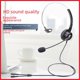 thumbnail image 1 of Auriculares telefónicos Auriculares de servicio al cliente Auriculares USB para operadora Centro de llamadas Teléfono fijo, 1 of 4