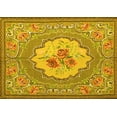 thumbnail image 1 of Ahgly Company Indoor Rectangle Medallion Yellow French Area Rugs, 3' x 5', 1 of 4