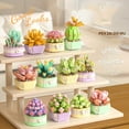 thumbnail image 4 of Succulents Plants Building Blocks for Adults,Succulents Building Kit Bonsai Botanical Collection, Office Room Home Decor, Creative Gift for Old Boys Girls Gifts, 4 of 5