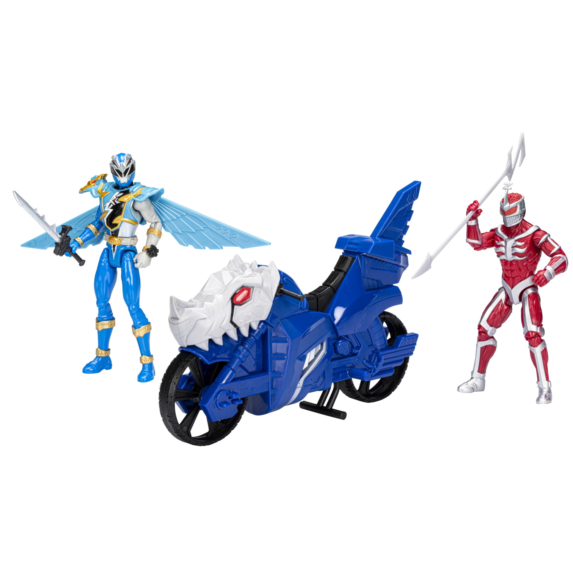 Power Rangers Dino Fury Face-Off Pack Blue Ranger and Vehicle vs Lord Zedd 2-Pack Action Figure