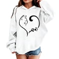 thumbnail image 2 of Shadoumai Toddler Girl Hoodies Printed Pattern Long Sleeve Hoodie Pullover Tops with Pocket Cute Warmth Kids Clothes Girls' Fashion Hoodies & Sweatshirts, 2 of 4