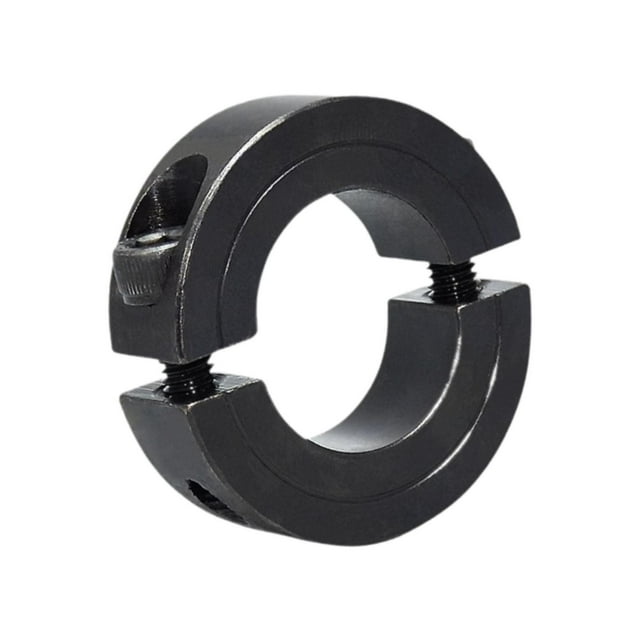 Anillo de cuello de eje de doble división para topes de color negro para bases de motor resistente Diámetro interno 40 mm
