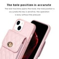 thumbnail image 5 of Dteck Wallet Case for iPhone 15 Plus, Cute Luxury Bag Design, Elegant Purse Flip Card Pouch Cover Soft PU Leather Case with Shoulder Strap,Pink, 5 of 6