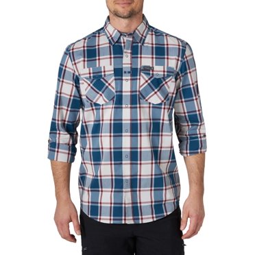 ELY CATTLEMAN Men's Tall Size Long Sleeve Western Shirt - Tonal Yoke, Snap Front, Easy Care