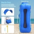 thumbnail image 5 of Inflatable Lounger Air Sofa with Unique Sun-Shade Design, Inflatable Beach Bed with Pillow, Waterproof Inflatable Couch Camping Chair Hammock for Hiking Backyard Travel Beach Park Picnics, 5 of 6