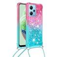 thumbnail image 2 of Funda para Xiaomi Redmi Note 12 4G Brillantina Líquida Divertida Reluciente y con Cristales en Movimiento Cuerpo Cruzado con Cordón Ajustable, 2 of 5