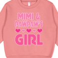 thumbnail image 3 of Inktastic Mimi and Pawpaw Girl Granddaughter Valentine Toddler Sweatshirt, 3 of 4