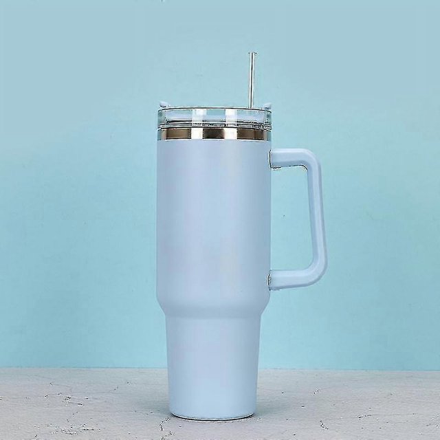 Quencher sous Vide Réutilisable 40oz avec Paille, Couvercle Anti-Fuite, Isolé, Maintient, Ce pendant des Heures